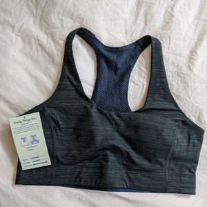 Outdoor Voices Doing things sports Bra in black and blue
